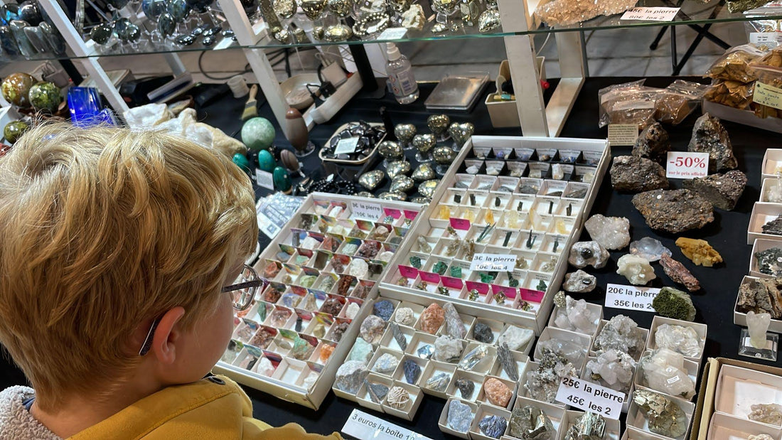 Mercadillo de minerales, fósiles y gemas en Madrid